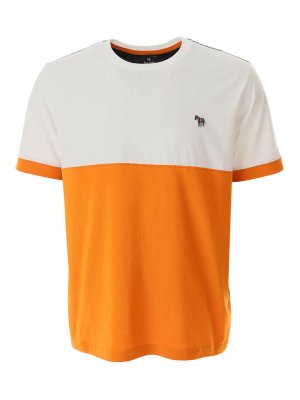 PS BY PAUL SMITH: t-shirt - Zebra Two Tone T-Shirt