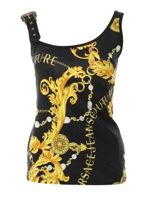 VERSACE JEANS: Tops & Débardeurs - Top - Noir
