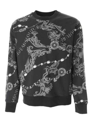 VERSACE JEANS: スウェット＆セーター - スウェットシャツ/セーター - 黒