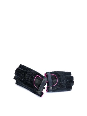 KARL LAGERFELD: gloves - K/Autograph Rh Fl Glove Pink