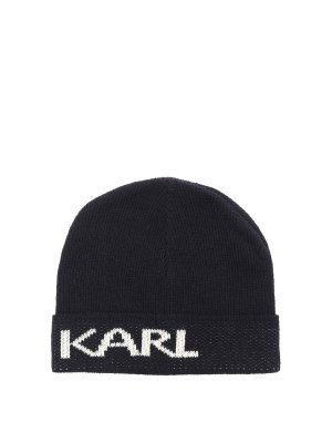 KARL LAGERFELD: Gorros - Gorro - Azul