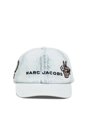 MARC JACOBS: hats & caps - Tattoo Patch Denim Cap