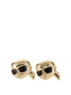 KARL LAGERFELD: Earrings - K/Ikonik 20  Karl Studs