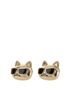 KARL LAGERFELD: イヤリング - イヤリング - 金