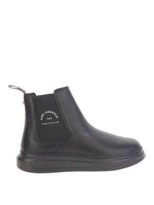 KARL LAGERFELD: ブーツ - ブーツ - 黒