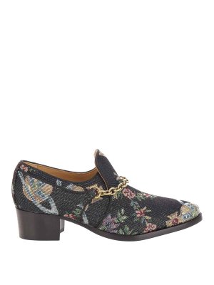 VIVIENNE WESTWOOD: Mocassini e slippers - Arazzo a traliccio Winston Loafer