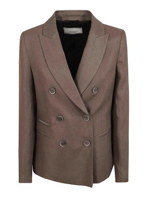 PESERICO: blazers - Pure linen gabardine blazer
