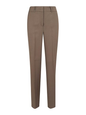PESERICO: Pantalons élégants - Pantalon Couturier - Marron