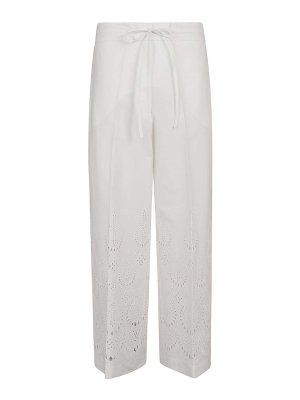 P.A.R.O.S.H.: Pantalons casual - Pantalons Décontractés - Blanc