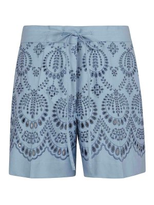 P.A.R.O.S.H.: Shorts - Short - Bleu Clair
