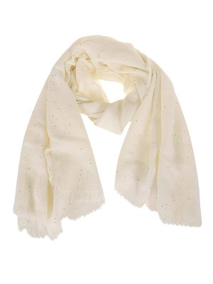 PESERICO: Stoles & Shawls - Cotton twill stole with sequins