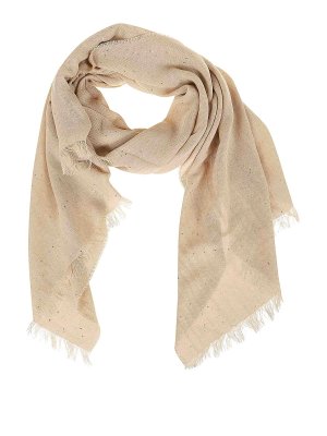 PESERICO: Stoles & Shawls - Cotton twill stole with sequins