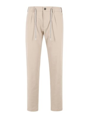 ELEVENTY: casual trousers - Beige stretch cotton pants