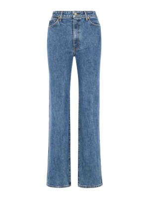 KHAITE: jeans dritti, a sigaretta - jeans elasticizzati 'danielle'