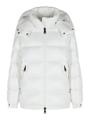 MONCLER: giacche imbottite - piumino 'maire' in poliammide bianco