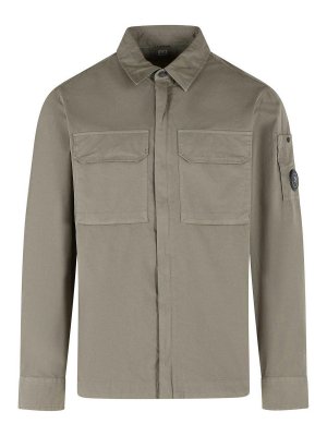 C.P. COMPANY: giacche casual - Sovracamicia in cotone beige