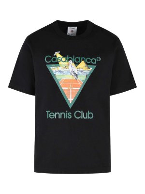 CASABLANCA: Tシャツ - Tシャツ - 黒