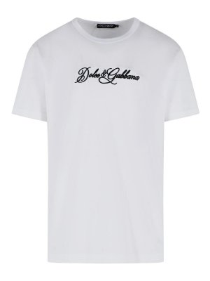 DOLCE & GABBANA: t-shirts - White cotton t-shirt
