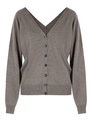 LISA YANG: Cardigans - Cardigan - Beige
