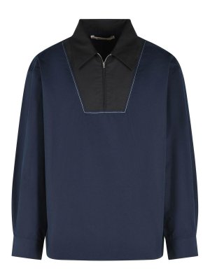 Marni: camicie - Camicia in cotone blu