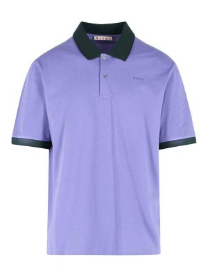 Marni: polo - Polo in cotone viola