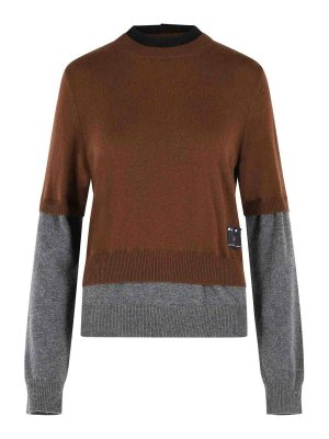 Marni: crew necks - Brown cashmere sweater