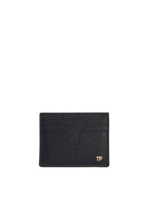 TOM FORD: portafogli - Portacarte in pelle nera