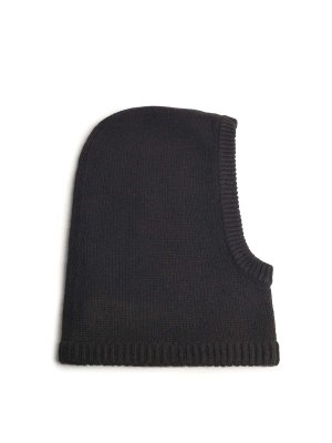 LISA YANG: hats & caps - Balacava 'astri' in dark brown cashmere
