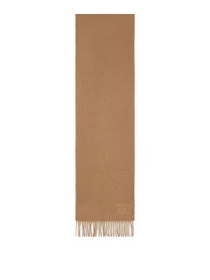 Max Mara: Stoles & Shawls - wsdalia' brown cashmere stole