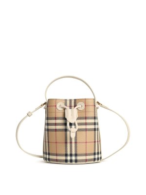 BURBERRY: Bucket bags - vintage check' bucket bag