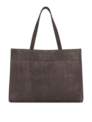 KHAITE: pochette - Borsa cacao in camoscio 'crosby'