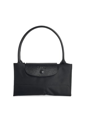 LONGCHAMP: shoulder bags - Bag with black tela 'l le pliage one' handle