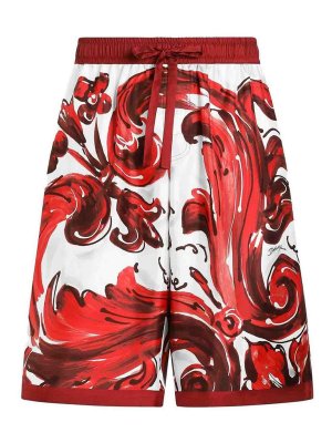 DOLCE & GABBANA: トラウザーショーツ - ショートパンツ - 赤