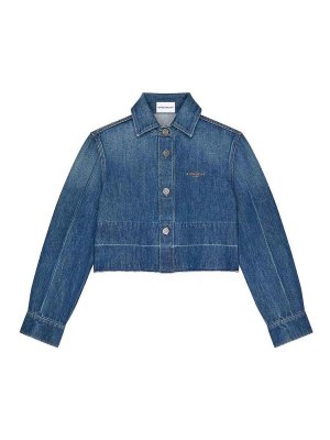 GIVENCHY: shirts - Shirt In Medium Blue Denim