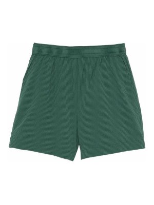 MAISON KITSUNÉ: Trousers Shorts - Seersucker Swimshorts