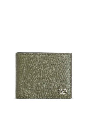 VALENTINO GARAVANI: wallets & purses - Vlogo Signature Grainy leather Bi-Fold Wallet