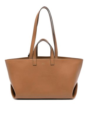 A.P.C.: shopper - Borsa tote in pelle Le Drummer