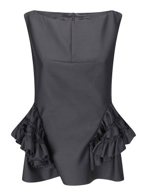 DRIES VAN NOTEN: トップス＆タンクトップ - トップ/タンクトップ - 黒