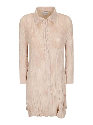 GONGDID: knee length dresses - Wavy Shirt Dress