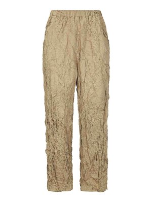 GONGDID: Tailored & Formal trousers - Cotton Hand Pleated Pants