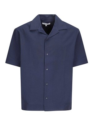 MAISON KITSUNÉ: camicie - Camicia resort Seersucker