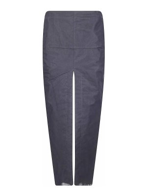 RICK OWENS: ニーレングススカート＆ミディ丈 - 膝丈/ミディスカート - 黒