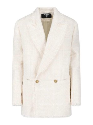 Balmain: giacche blazer - Blazer doppio petto