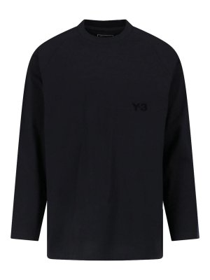 Y-3: t-shirts - gradient 3 stripes t-shirt