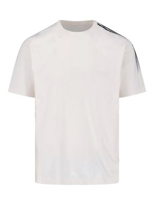 Y-3: t-shirts - gradient 3 stripes t-shirt