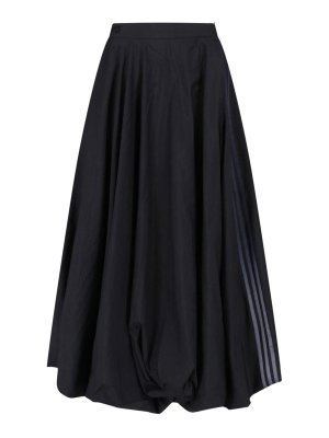 Y-3: Jupes midi et au genou - Jupe Midi - Noir