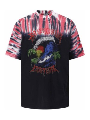 BALENCIAGA: t-shirts - Extreme tie dye t-shirt