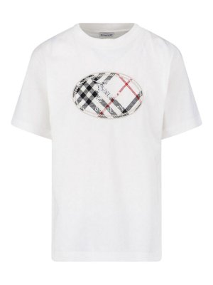 BURBERRY: t-shirts - Check T-shirt