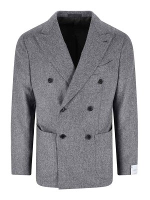 CARUSO: giacche blazer - Blazer doppiopetto in lana