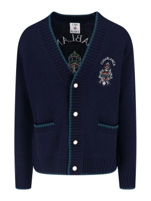 CASABLANCA: cardigans - hotel emblem cardigan